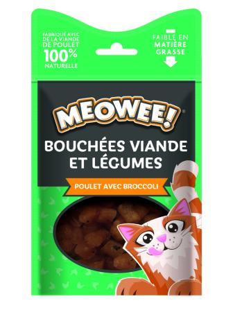 Meowee! Chat Bouchées Poulet Brocoli