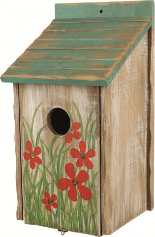 Nichoir en bois fleur Nichoir en bois fleur