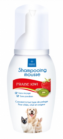 Shampooing Mousse Fraise Chien, Chat et Rongeur