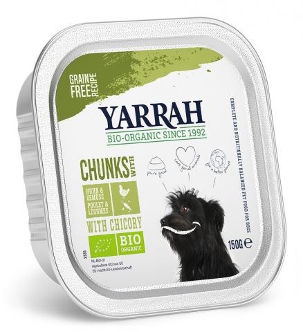 Yarrah Chien Bouchées Poulet Légumes Chicorée Bio Yarrah Chien Bouchées Poulet Légumes Chicorée Bio
